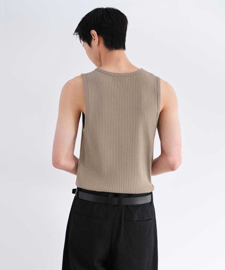 MUSINSA STANDARD Wide Ribbed Tank Top [Top]