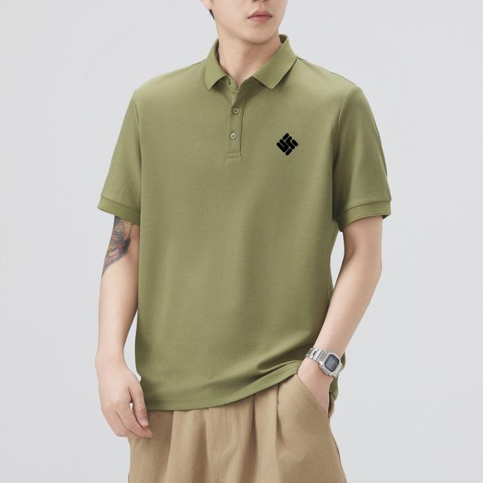 Летняя тонкая трехмерная футболка-поло с коротким рукавом с силиконовым принтом, мужская футболка-топ