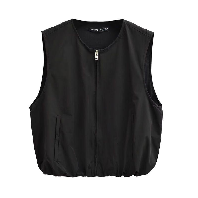 Kaslead New Arrival Women's Fashion Style Fashion Casual Easiest for Match Minimalist Balloon Hem Vest 2010770