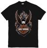 Унисекс футболка с графическим принтом в стиле Harley-Davidson, футболка с принтом 'Орел и Череп', размеры S-3XL