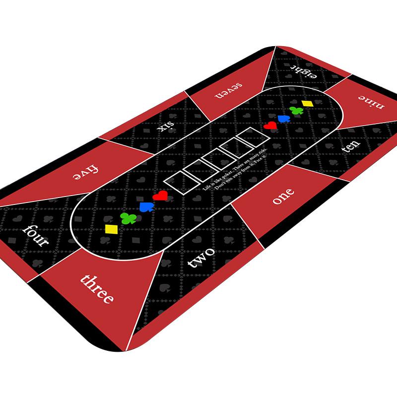 Большой Нескользящий Игровой Коврик для Покера Техасский Холдем и Баккары из Мягкой Ткани с Диатомовой Глиной