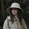 UV Protection Wide Brim Sun Hat Japanese Quick Dry Bucket Hat Summer Drawstring Fishmen Hat Travel