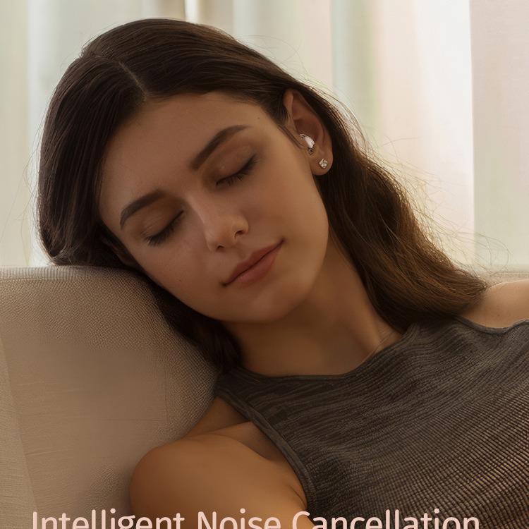 New Bluetooth Noise-Cancelling In-Ear Sleep Earbuds: Mini, Comfortable, No Ear Pressure for Side Sleeping