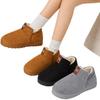 Нескользящие и плюшевые толстые зимние ботинки, осенне-зимние на толстой подошве, модные и повседневные хлопковые туфли для дома