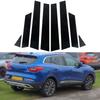8 шт. глянцевые черные стойки для окон, накладка на дверь, декоративная наклейка на панель, подходит для Renault Kadjar 2015 2016 2017 2018