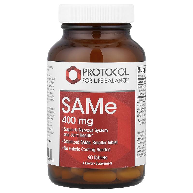 SAMe, 400 mg, 60 Tablets