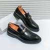 British Style Men Casual Fashion Business Dress Loafers Handmade Moccasins Elegantes Male Slip On Flats Fashion Driving Shoes
