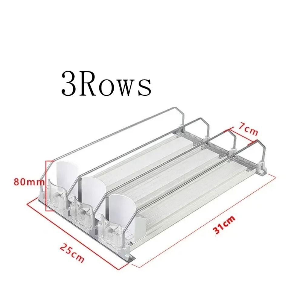 Spring Push Can Organizer Self-Pushing Beverage Pusher Shelf Storage Shelf Can Shelf Pusher Water