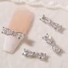 Nail Ornament High Durability Rust-proof Cubic Zirconia DIY Nail Decoration Bow-knot Nail Accessories