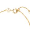 TORY BURCH T-shaped design glass brass bracelet women's gold 171661-783-gold F