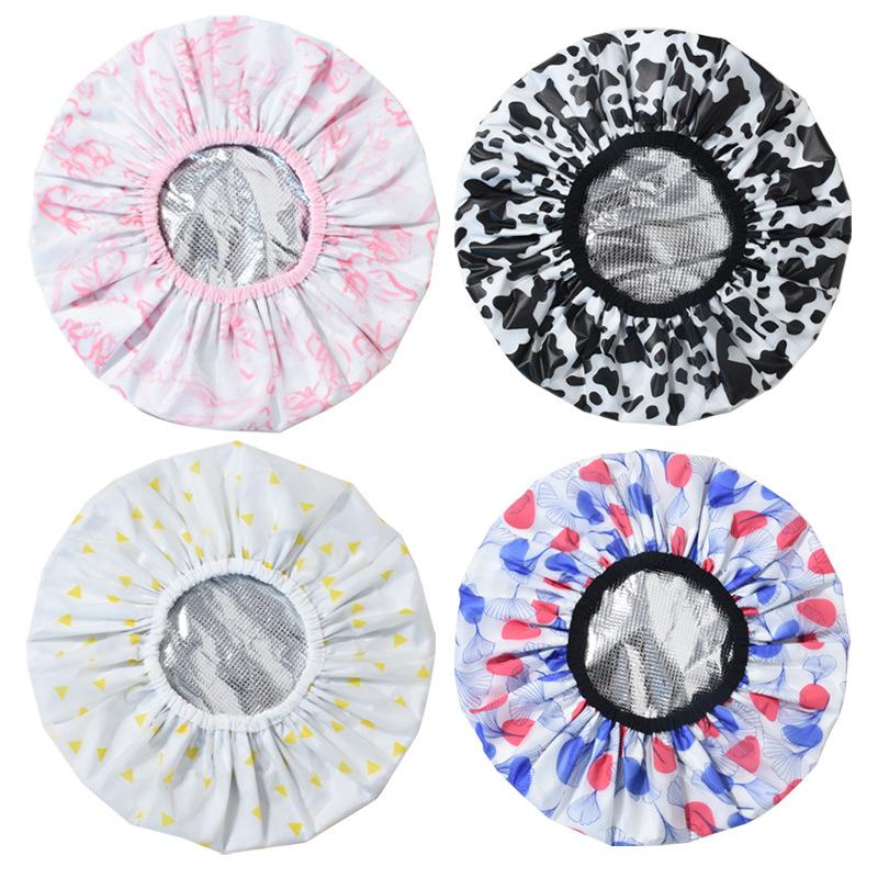 Самонагревающаяся шапочка из фольги, утолщенная, нагревающая, паровая маска для волос, портативная шапочка для салона красоты, для гладкости волос, масляная шапочка для запекания