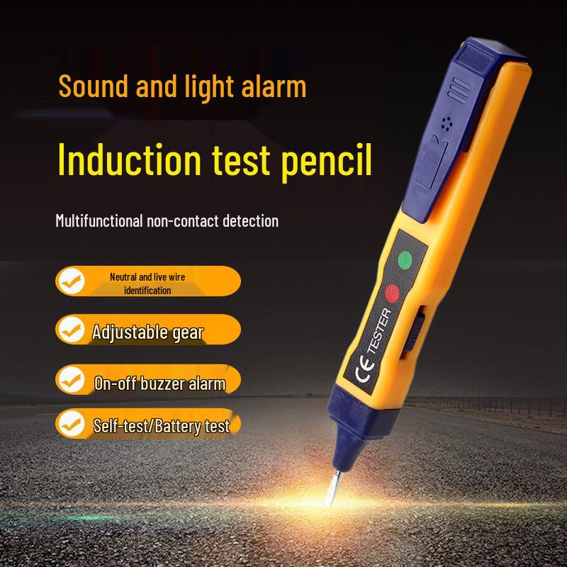 Intelligent Non-Contact Test Pen with Sound and Light Alarm for Live Wire Detection