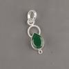 Кулон из зеленого оникса Ювелирные изделия ручной работы из драгоценных камней, кулон из стерлингового серебра 925 пробы, уникальный дизайн ювелирных изделий
