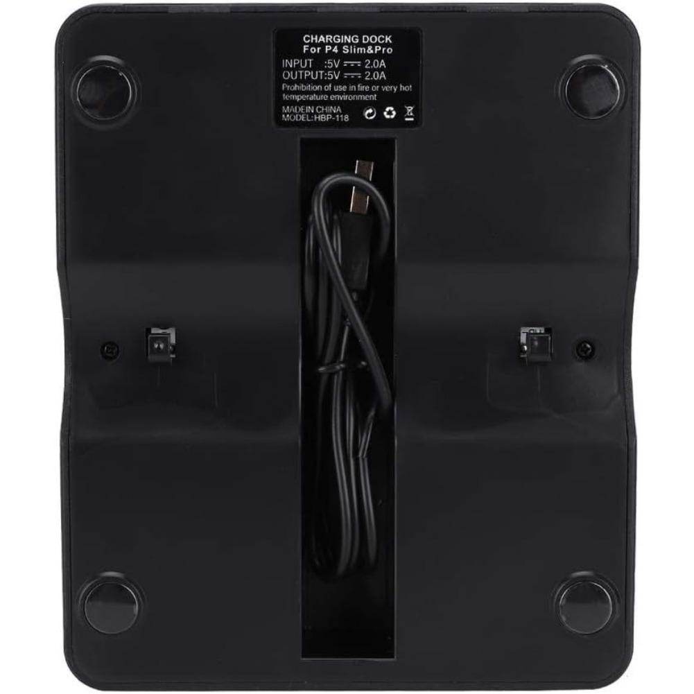 Зарядная станция для контроллера PS4, док-станция для быстрой зарядки контроллера движений PS4 VR Move со светодиодным индикатором, совместимая с PS4/PS4 Pro/PS4 Slim