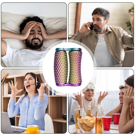 Напечатанная на 3D-принтере колючая роликовая игрушка-непоседа для снятия тревоги и стресса для детей, подростков и взрослых, ручной бугристый массажный ролик