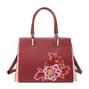 W. D. POLO, художественный дизайн в национальном стиле, новинка 2023, легкая роскошная сумка для мамы, большая вместительная легкая роскошная красная сумка с вышивкой Lotus