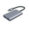 USB-C хаб 4K@60Hz Дисплей 100 Вт Быстрая зарядка для игровых систем Мобильных устройств Алюминиевая конструкция Удобен для путешествий