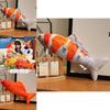 Red Koi Fish Plush Doll With Short Plush Material And Fluffy Structure For Living Space Decor