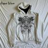 RogueWave Goth Vintage Hoodies Y2K Grunge Graphic Long Sleeve Hooded Sweatshirt Harajuku Japanese Aesthetic