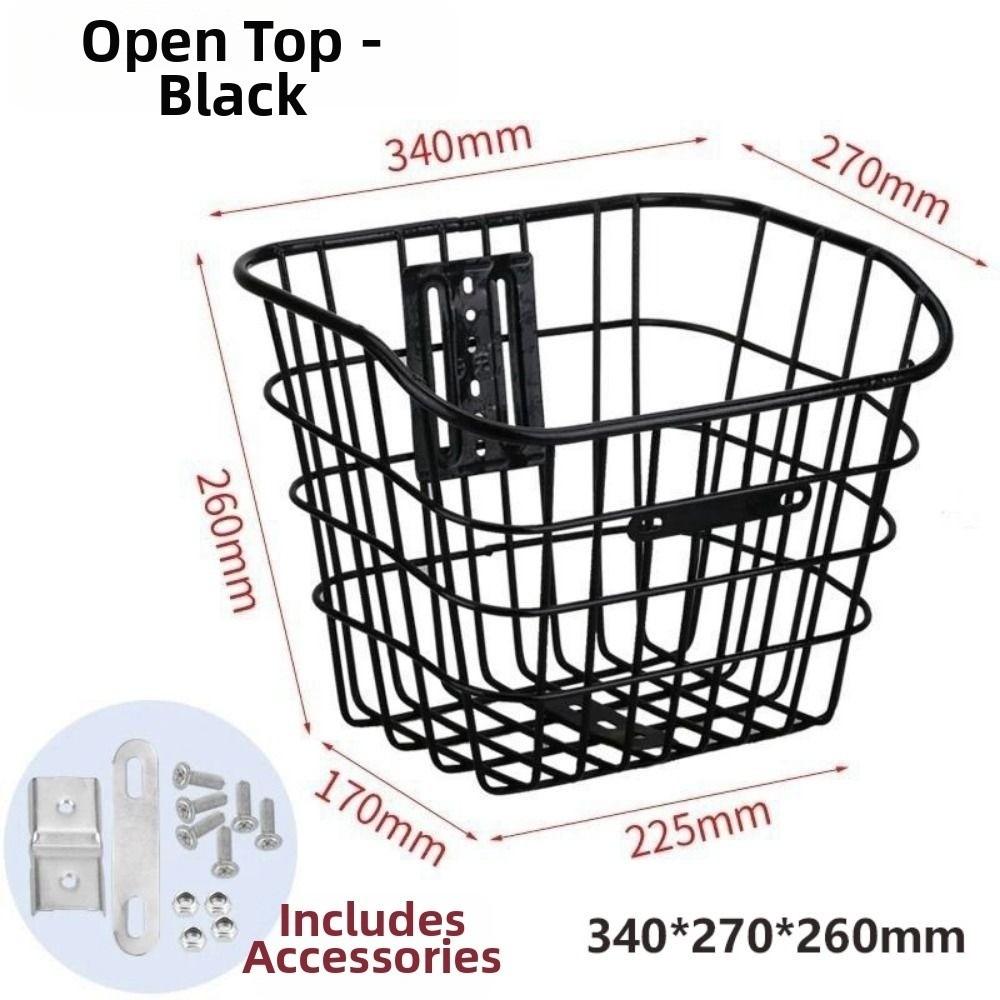 Universal Large Capacity Storage Baskets Metal Bicycle Front Basket Electric Bicycles Accessories