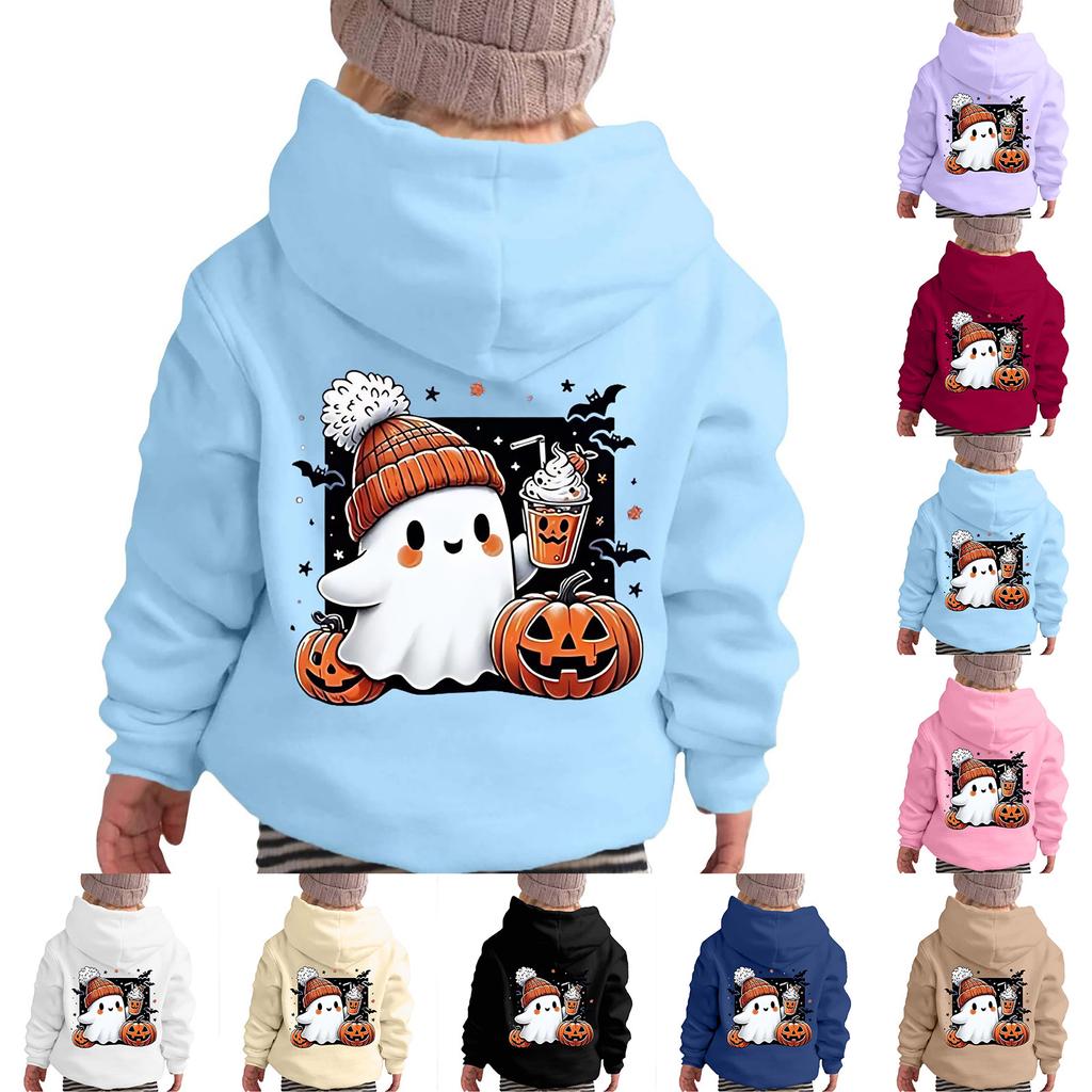 Children's Boys' Fashion Halloween Printed Hoodie Sweatshirt