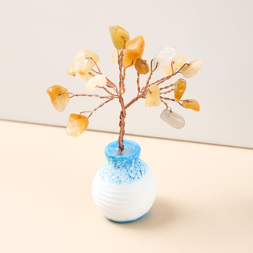 Model Vase Crystal Tree White Crystal Crystal Wishing Tree Ornaments  Home Decor