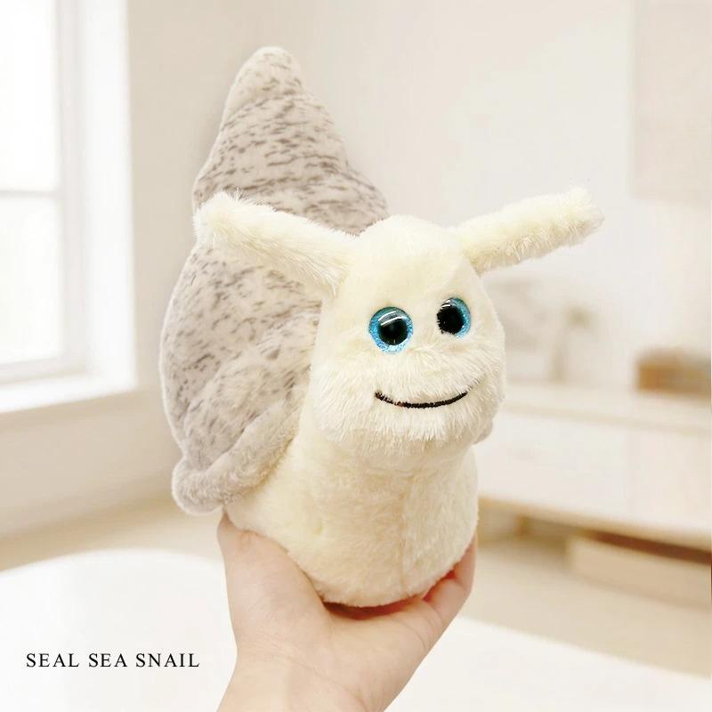 Cute Seal Snail Plush Toy Stuffed Doll Cartoon Animal Conch Birthday Gift Christmas Present