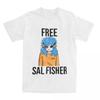 Novelty Free Sal Fisher Sally Face T Shirt Men Women's Pure Cotton Sallyface Tee Shirt Party Clothes