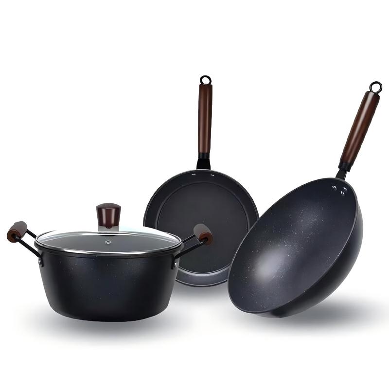 Royalstar Wok, Frying Pan & Soup Pot Set