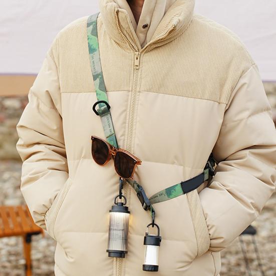 Outdoor Camping Crossbody Quick Release Extensible Bag Strap Adjustable Length Shoulder Strap with Multi-Hanging