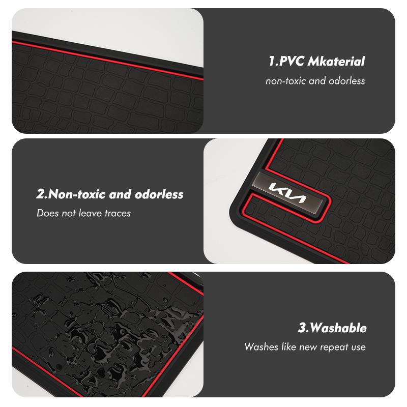 AAOH1 Car Dashboard Sticky AntiSlip Pad Phone Storage Holder Mat Auto Accessories For KIA Stinger Optima Cerato Soul Venga Forte