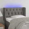 VidaXL LED Headboard Bedroom Furniture Single Bed Accessory Headboard Bed Frame Interior Dark Grey 3123547