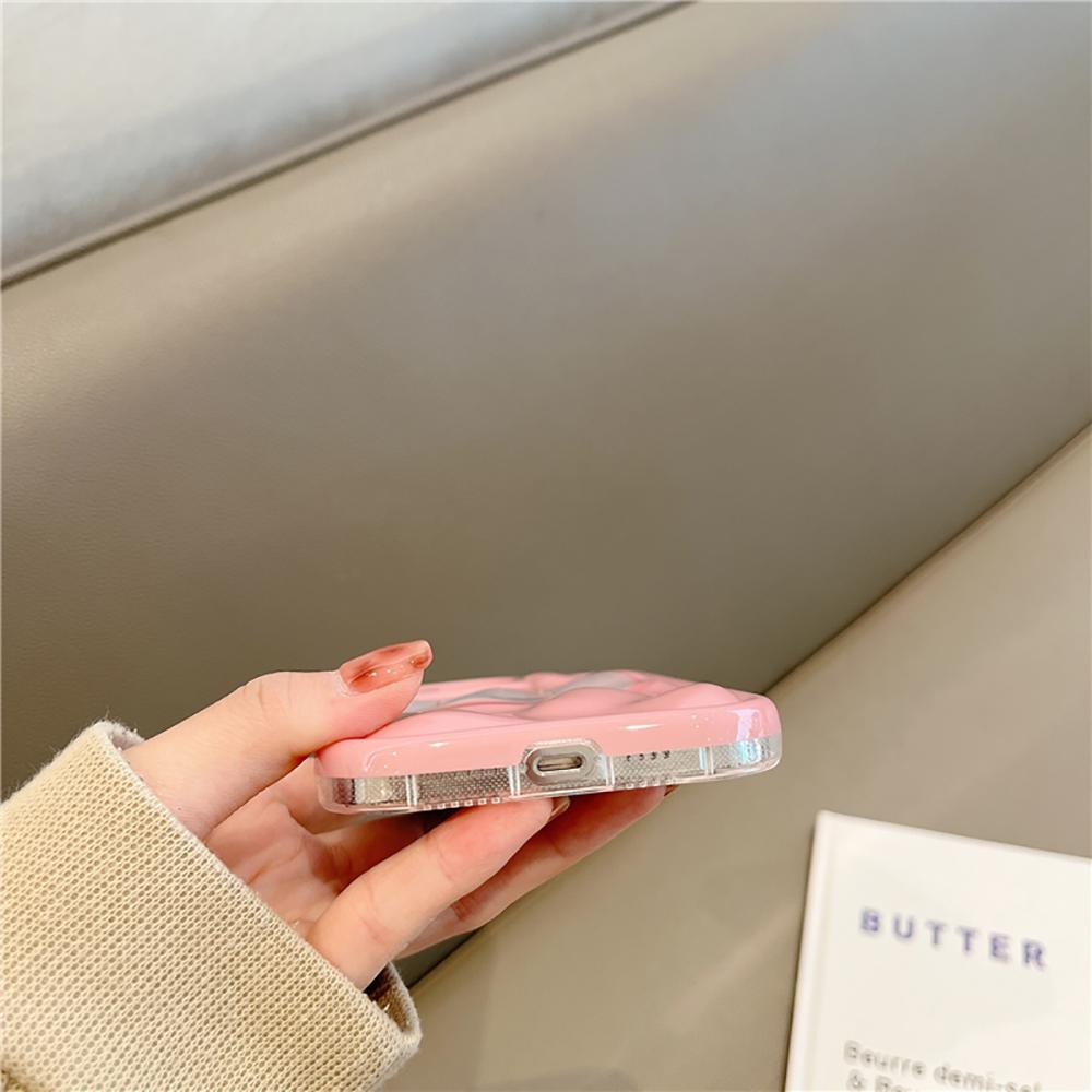 Милый розовый сердечко любви с 3d узором метеорита, модный противоударный чехол для телефона для Iphone 14 11 12 13 Pro Max, прекрасная мягкая задняя крышка