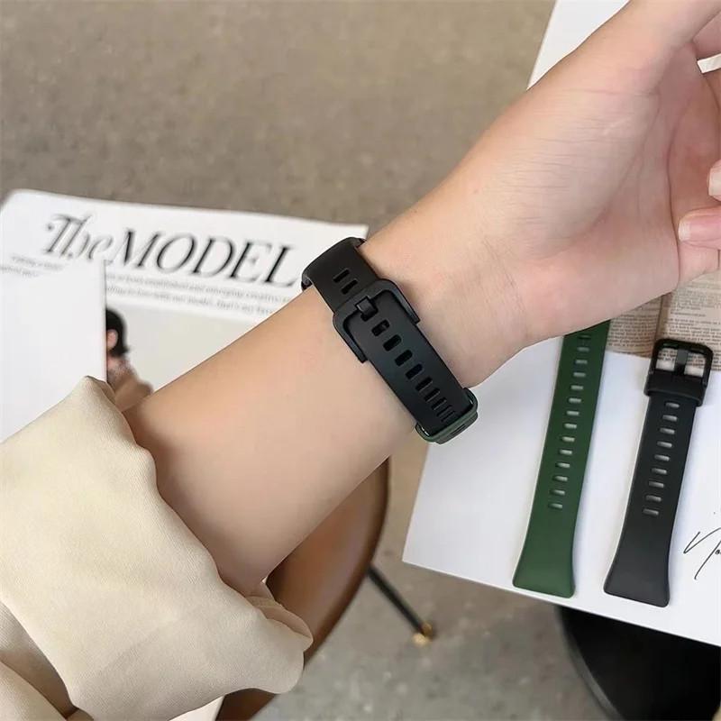 Мягкий чехол+Силиконовый ремешок Для Huawei Band 10 9 8 Аксессуары для ремешка Замена Браслет Наручный ремешок correa Huawei band 10 9 8