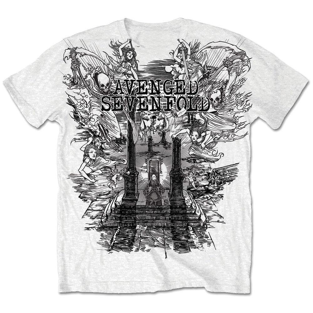 Inner Rage Avenged Sevenfold Band T-Shirt Cotton Graphic Tee Unisex Women Summer Streetwear