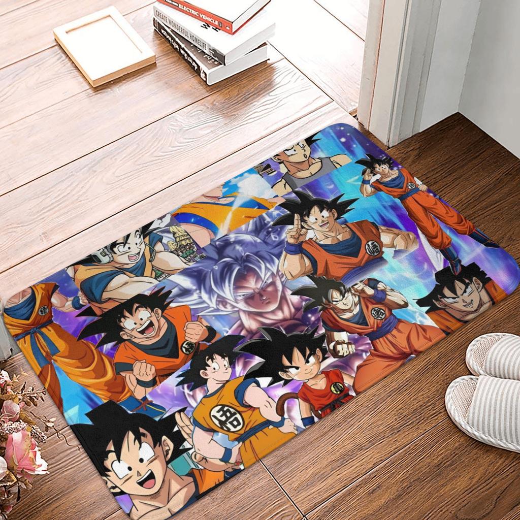Goku Anime Dragon Ball Doormat Mat Anti-Slip Kitchen Bathroom Toilet Rug Carpet 40*60cm