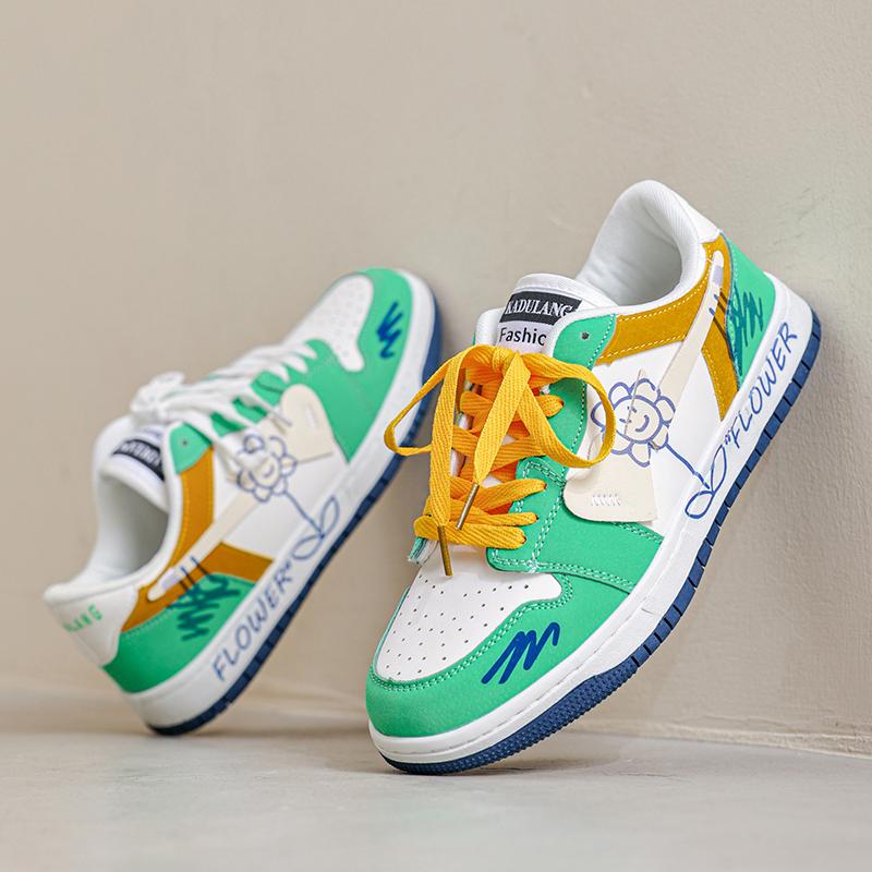 2024 Небольшая партия оригинального дизайна Sense Star Board Shoes Мужская весенняя дышащая повседневная спортивная универсальная немецкая тренировочная модная обувь на толстой подошве