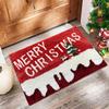 Christmas Door Mat Red Santa Claus Outdoor and Indoor Gingerbread Man Carpet  New Year  Merry Christmas Home Decor Foot Mat