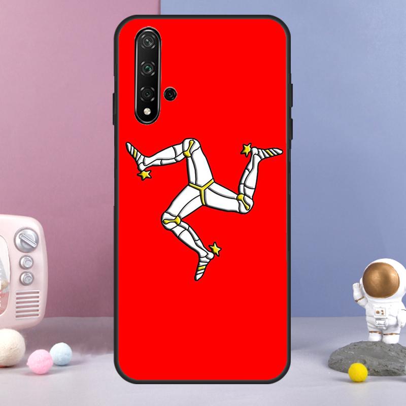 Isle of Man Flag For Huawei Nova 3i 7i 8i 11i 12i 9 10 SE Y60 Y61 Y70 Y72 Y73 Y90 Y91 P20 P40 P30 Lite Case