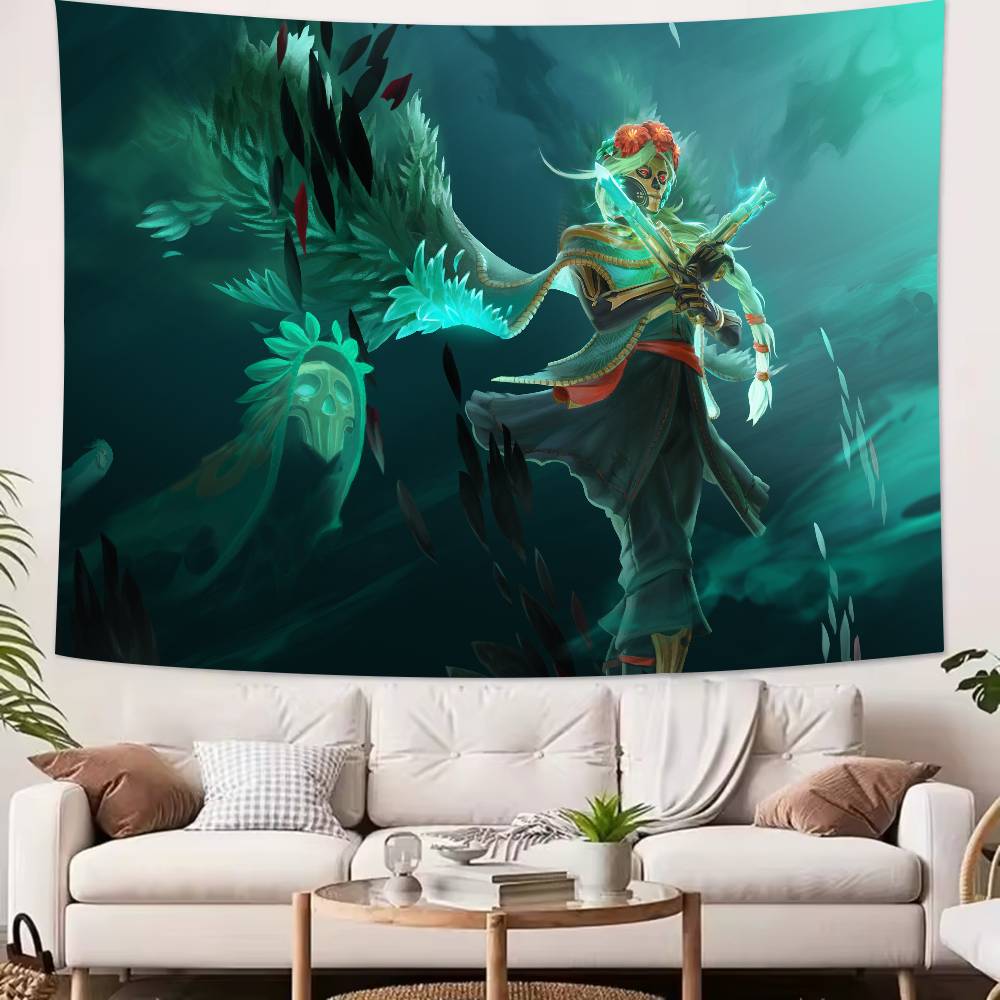 Большой Крутой Модный XL Игровой Гобелен Dota 2 Популярное Украшение Комнаты Настенный Гобелен Искусство Комната Домашний Декор Настенное Искусство Декор