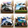 Farm Tractor 3d Bedding Set Duvet Cover Set with Pillowcase Home Textile Twin Full Queen King Bedclothes for Family Home Decor