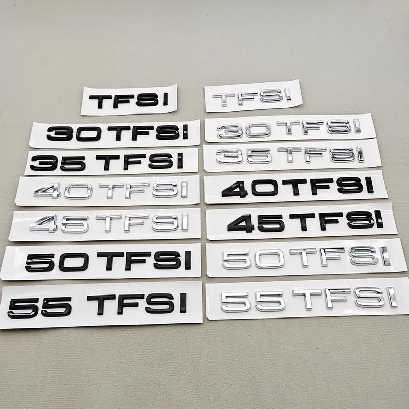 3D ABS Car Letter Logo 35TFSI 40TFSI 45TFSI Rear Trunk Tail Badge Emblem Decal For Audi A4 A5 A6 A8 Q3 Q5 Q7 Sticker Accessories