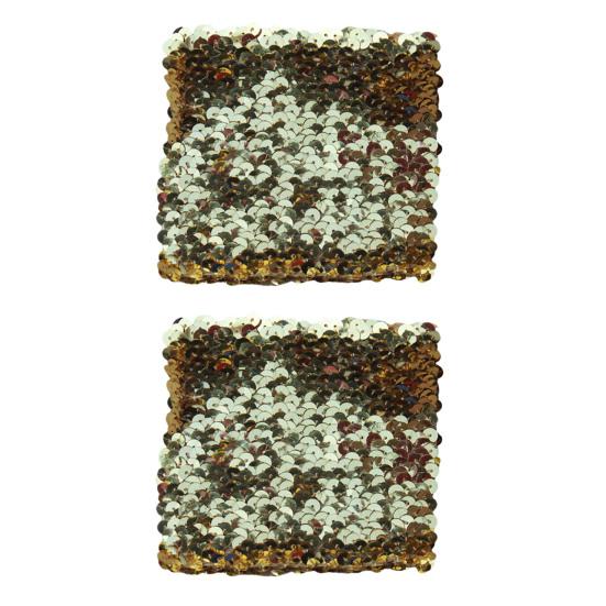 1 пара браслетов с блестящими пайетками для женщин и девочек, эластичный сверкающий браслет-манжеты, реквизит для костюмированной танцевальной вечеринки