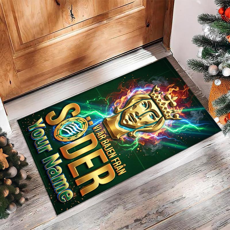 Hammarby Printed Crystal Velvet Rug Non‑Slip Crystal Velvet Carpet For Sofa Bedroom Indoor Home Decoration