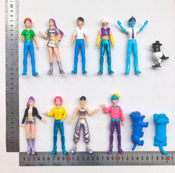 Kpop Demon Hunters Rumi Zoey Mira Character Model Desktop Decoration Set For Fans And Collectors