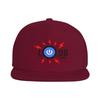 Loud Power Button Graphic Snapback Cap Unisex Polyester Casual Adjustable Flat Brim Hat