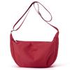 Large Capacity Nylon Bag Women's Shoulder Bag Crossbody Bag Solid Color Hobo Bag