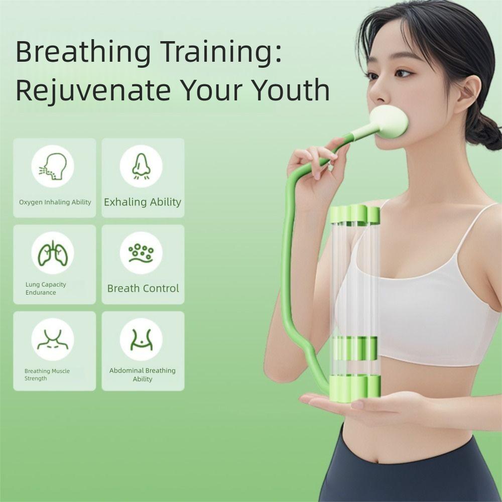 Lung Respirator Abdominal Muscle Trainer Stronger Lungs Deep Breathing Trainer Gym Equipment
