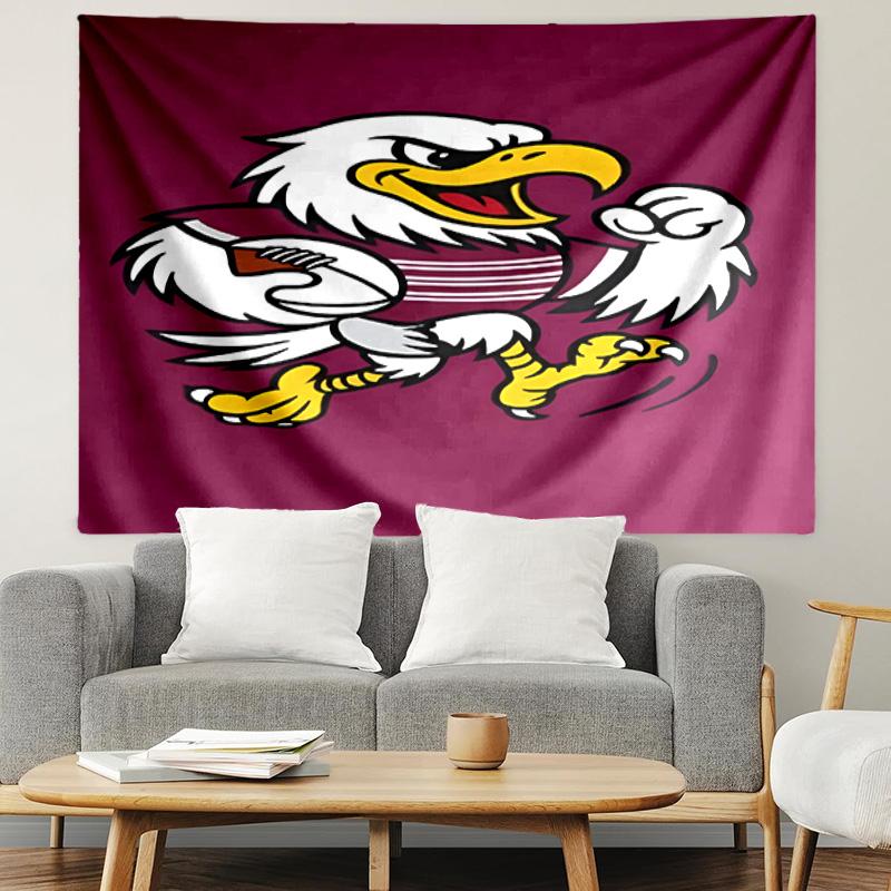 Manly Warringah Sea Eagles Print Tapestry, Lightweight Wall Hanging, for Bedroom, Dorm, Living Room, Home Art Decor, Birthday Christmas Gift for Frien