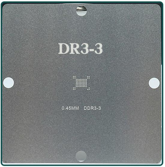 BGA Memory Steel Stencil Set: 90x90 Solder Paste for DDR2, DDR2-4, DDR3, DDR5 Graphics Memory (12/14 Pieces)